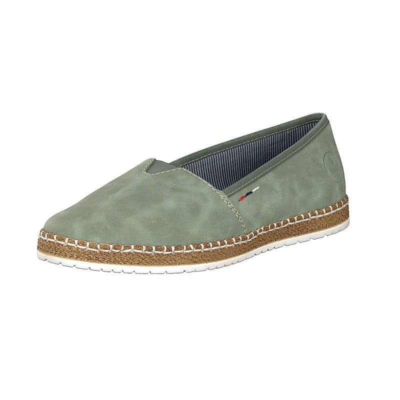 Slip On Rieker M2270-53 Para Mulher - Verdes